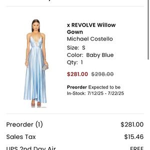 REVOLVE Willow Gown in Light Blue